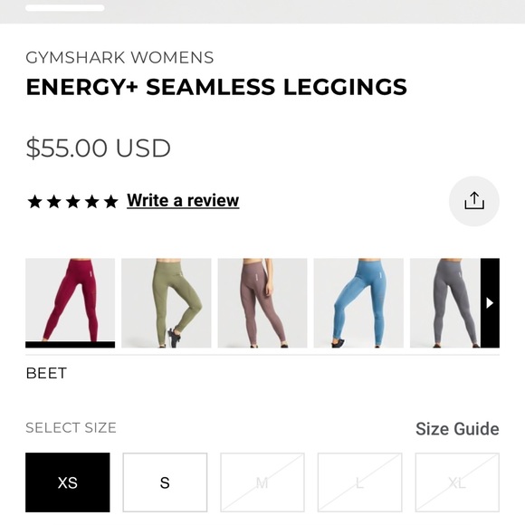 Gymshark energy + seamless leggings - Picture 4 of 7